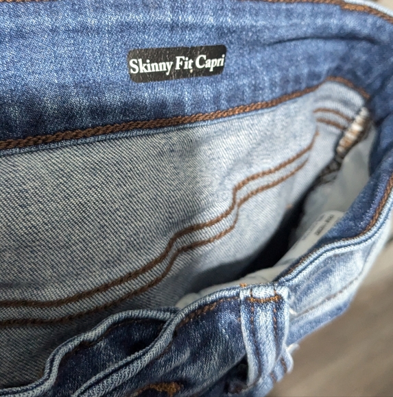 Judy Blue Skinny Fit High Rise Capris Sz 14W JB72114 Capri Jeans Summer - Picture 7 of 9
